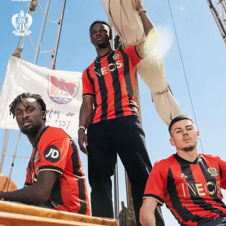 OGC Nice voetbalshirts 2024-2025 ode aan 120 jarig bestaan