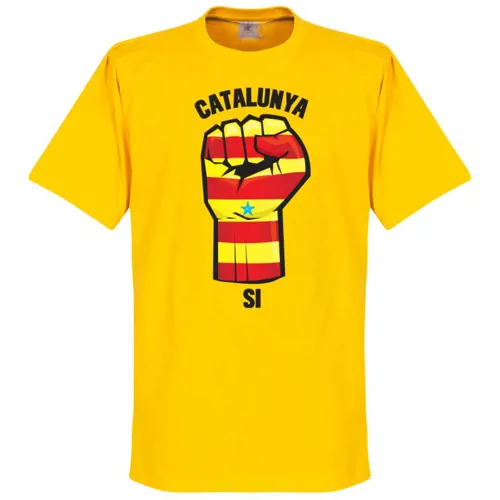 Catalonië Fist T-Shirt - Geel