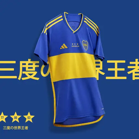 Boca Juniors lanceert voetbalshirt ter ere van winnen wereldbeker in 2003