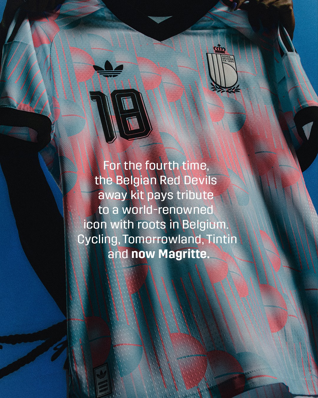 België WK 2026 uitshirt ode aan Margritte!