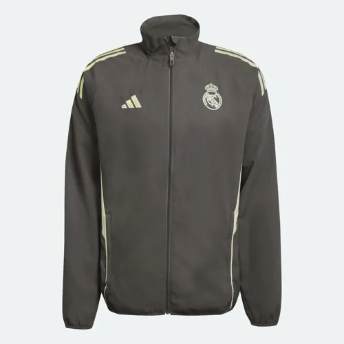 Real Madrid presentatiejack 2025-2026 - Donkergrijs/Lime