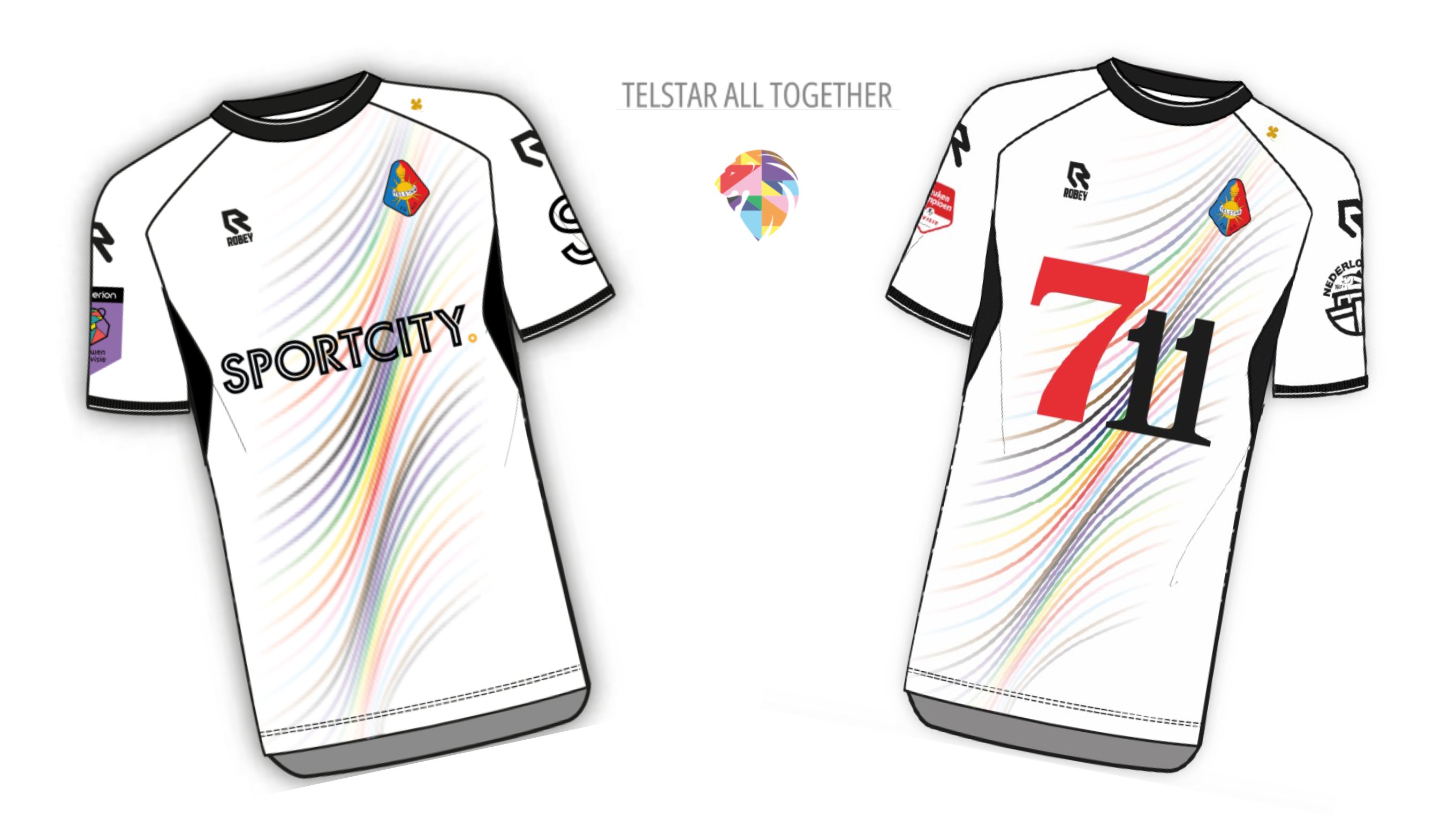 Telstar Regenboog Voetbalshirt 2023 2024