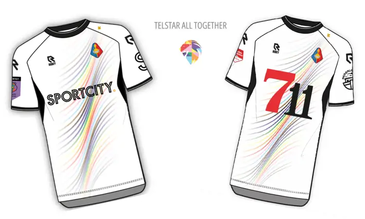 Vier spelers Telstar dragen regenboog voetbalshirt 2023-2024 niet