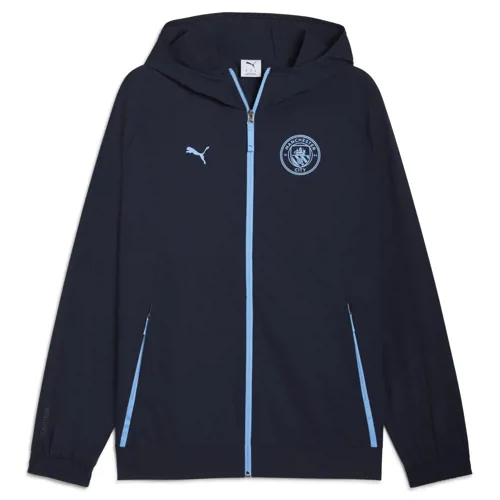 Manchester City Puma tech trainingsjack 2025-2026 - Navy/Lichtblauw