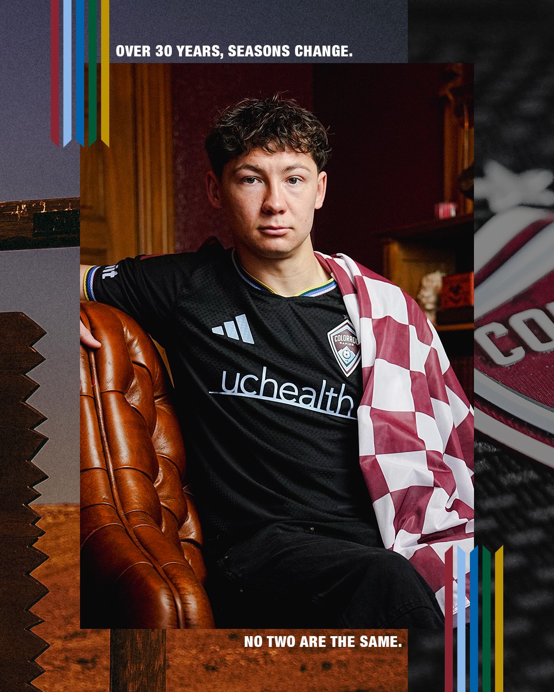 Colorado Rapids thuisshirt 2026-2027 bevat kleurige details