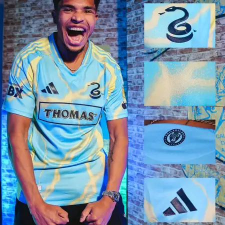 Philadelphia Union uitshirt 2025-2026 dondert en bliksemt!