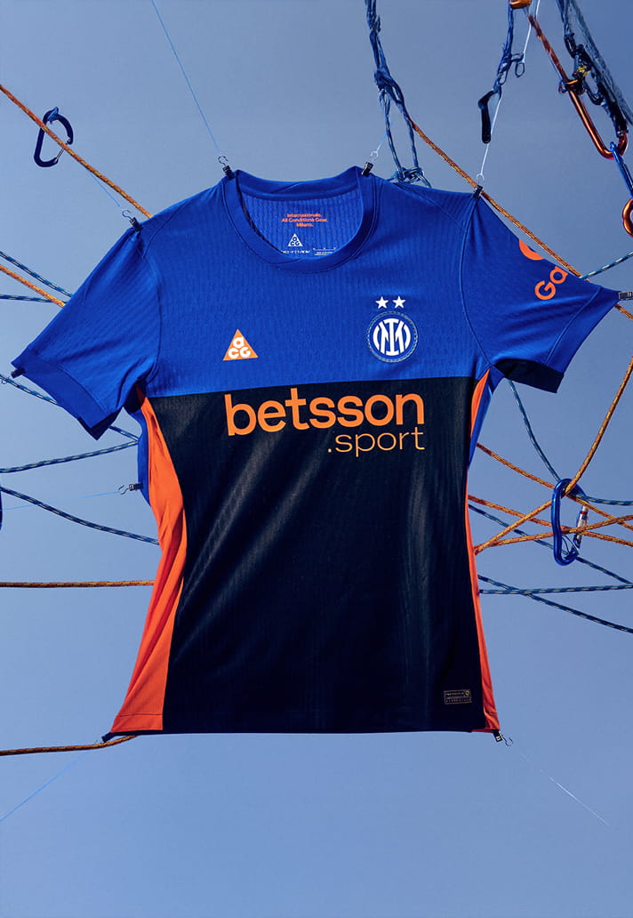Inter Milan 4e shirt 2025-2026 geïnspireerd door outdoor invloeden Nike ACG