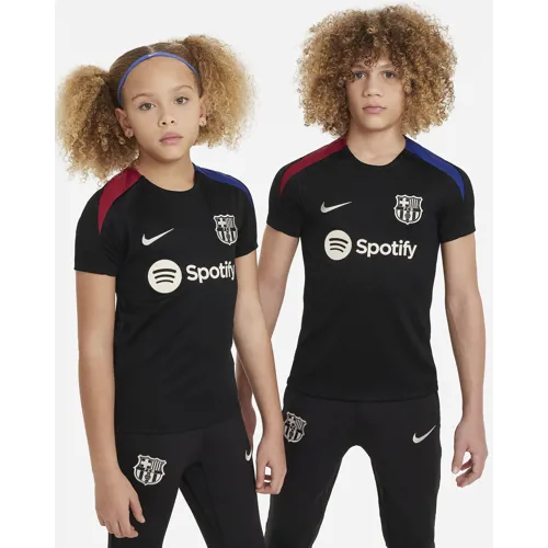 FC Barcelona trainingsshirt kinderen 2024-2025 - Zwart/Blauw/Rood