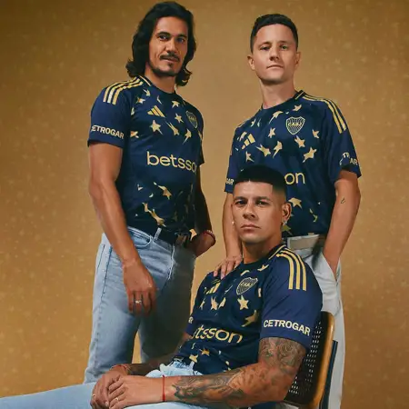 Boca Juniors 3e shirt 2025-2026 vol van sterren!