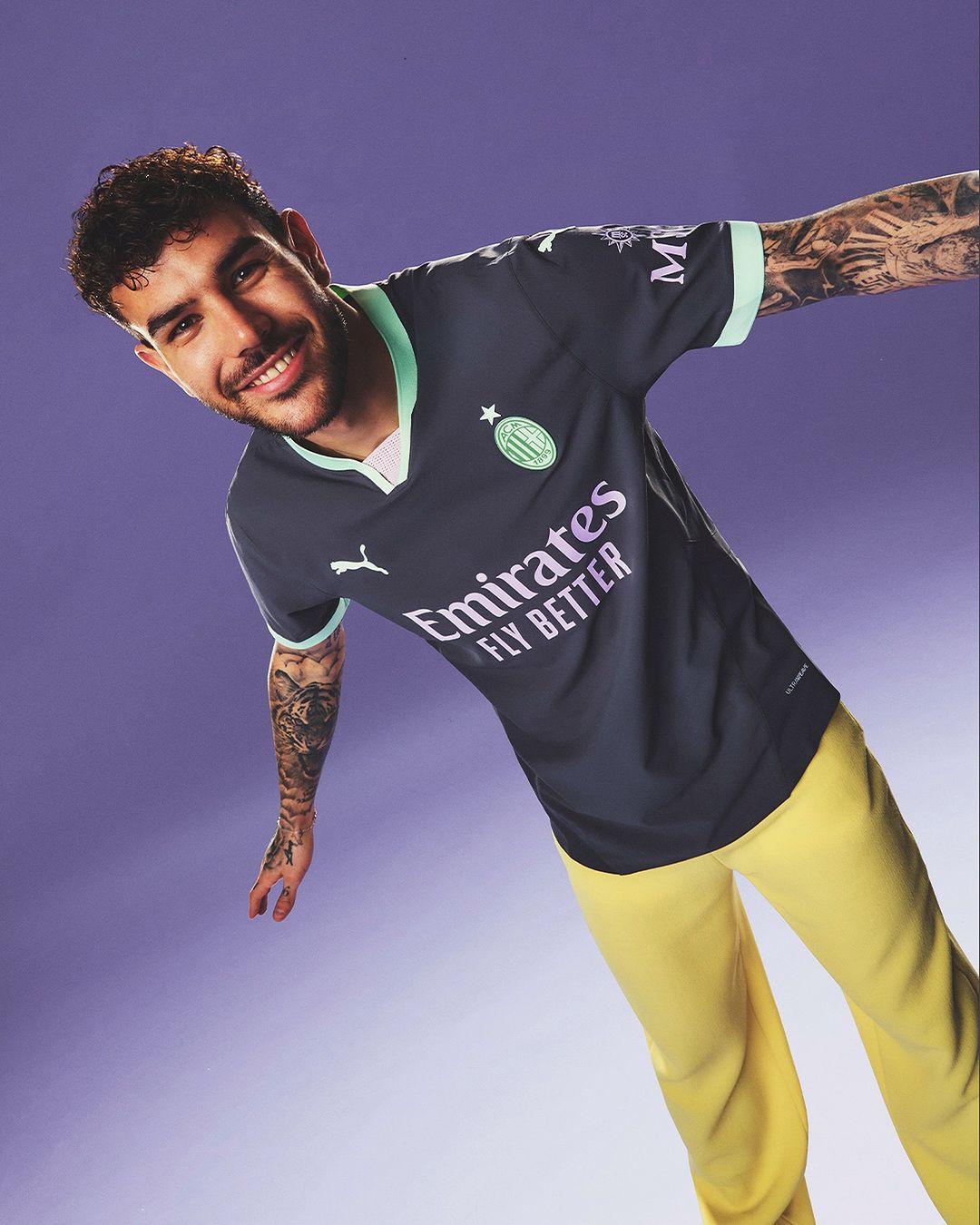 AC Milan 3e shirt 2024-2025 donkergrijs met mintgroene details