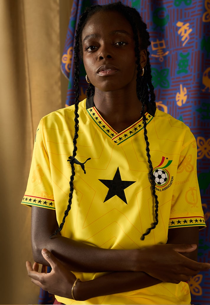 Ghana voetbalshirts 2025 geïnspireerd door Adinkra symbolen