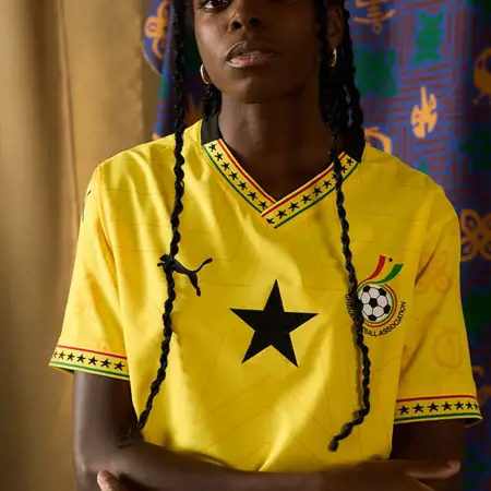 Ghana voetbalshirts 2025 geïnspireerd door Adinkra symbolen