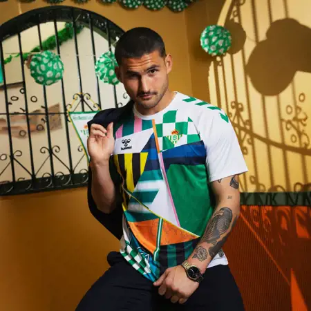 Real Betis warming-up shirt in stijl Fiestas De Primavera