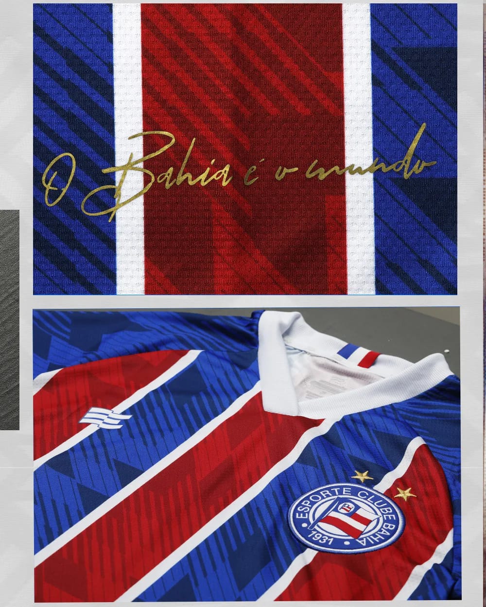 EC Bahia uitshirt 2023-2024 detail