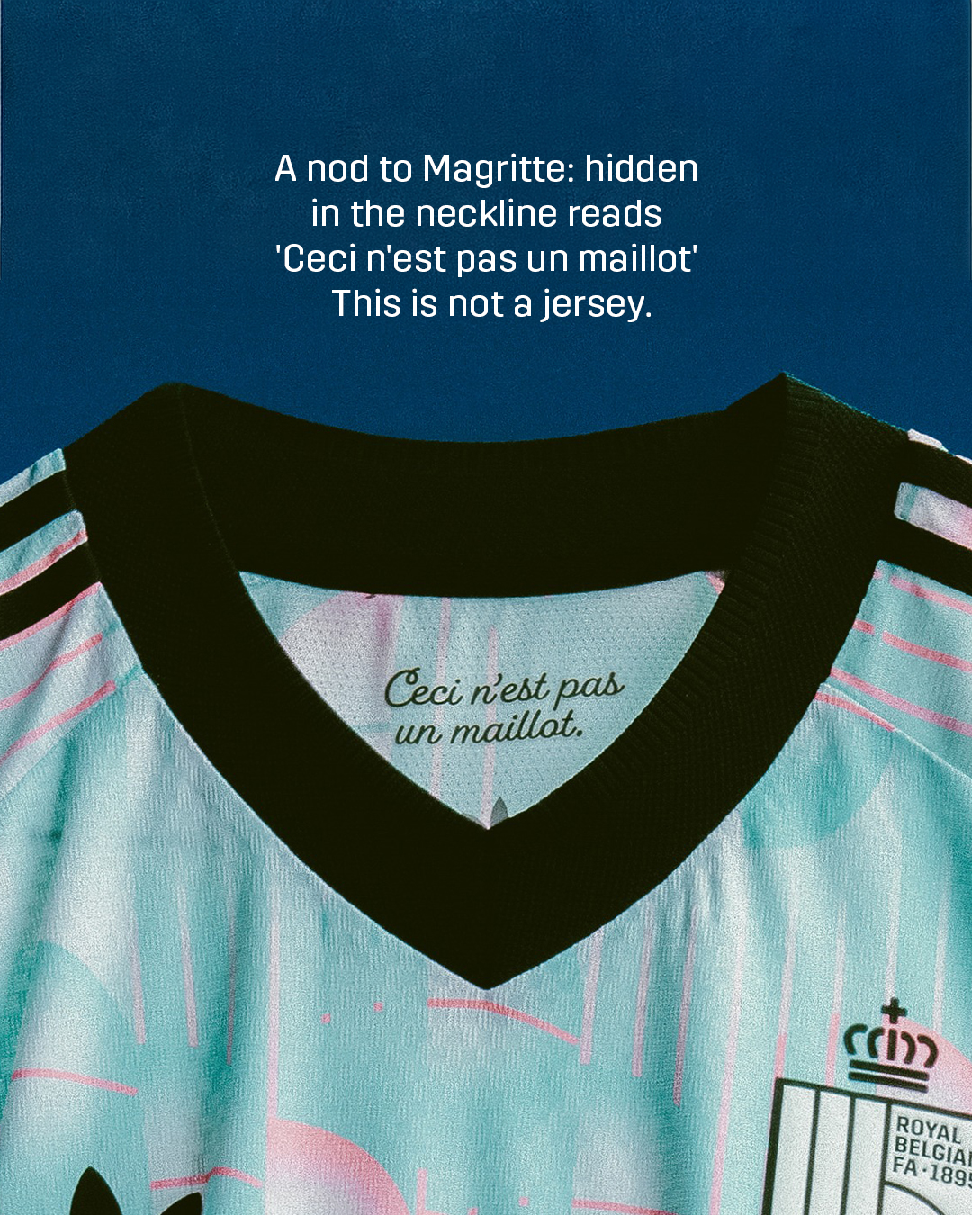 België WK 2026 uitshirt ode aan Margritte!