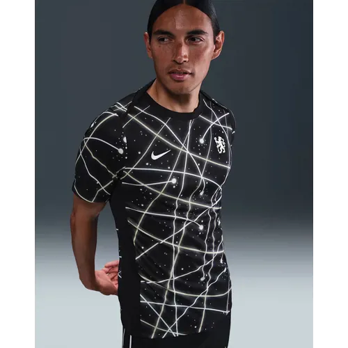 Chelsea warming-up shirt 2025-2026 - Zwart/Zilver