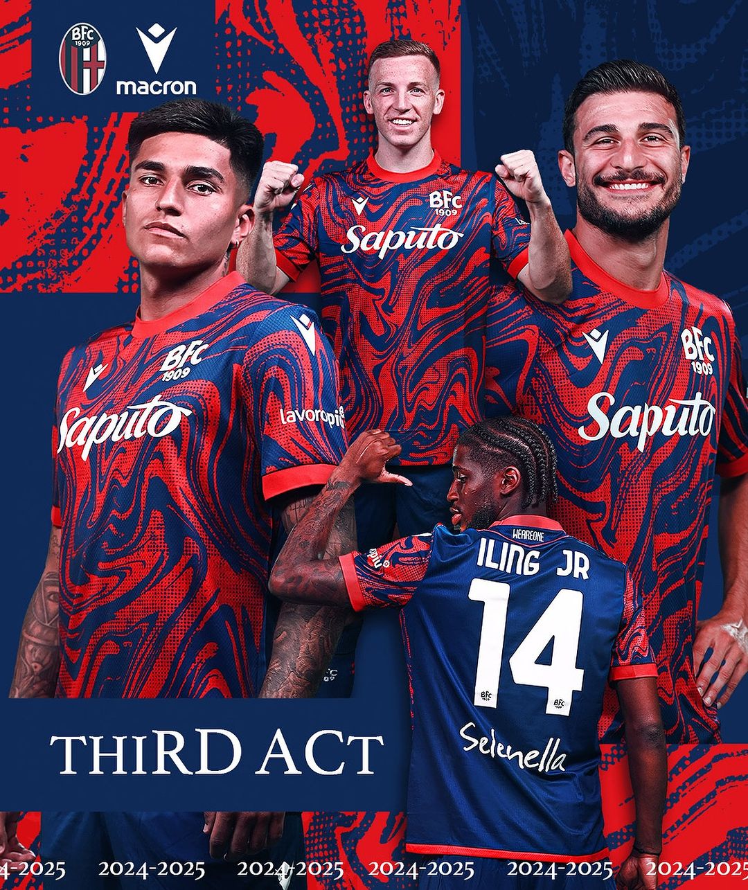 Bologna FC 3e shirt 2024-2025 geïnspireerd door moderne kunst