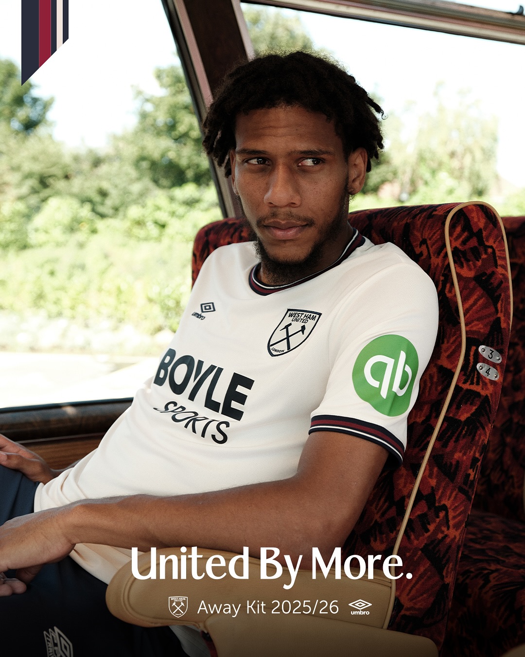 West Ham United voetbalshirts 2025-2026 in stijl ''United By More''