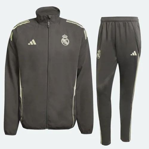 Real Madrid presentatiepak 2025-2026 - Donkergrijs/Lime groen