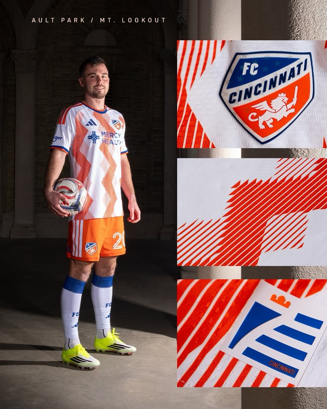 FC Cincinnati uitshirt 2026-2027 eerbetoon aan Seven Hills