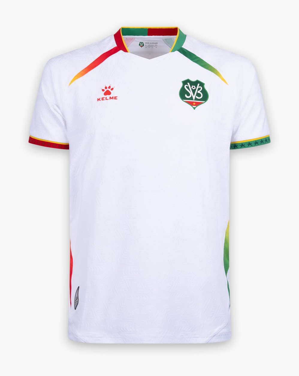 Dit zijn de Suriname voetbalshirts 2026-2027 van Kelme