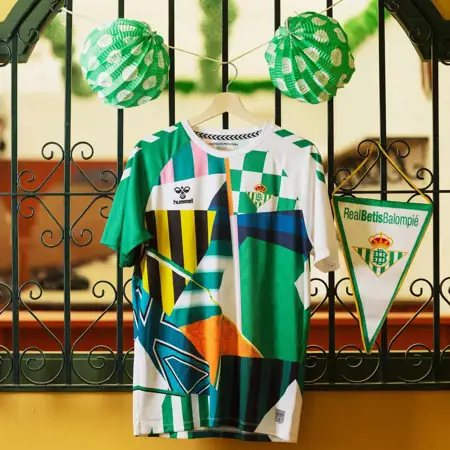 Real Betis warming-up shirt in stijl Fiestas De Primavera