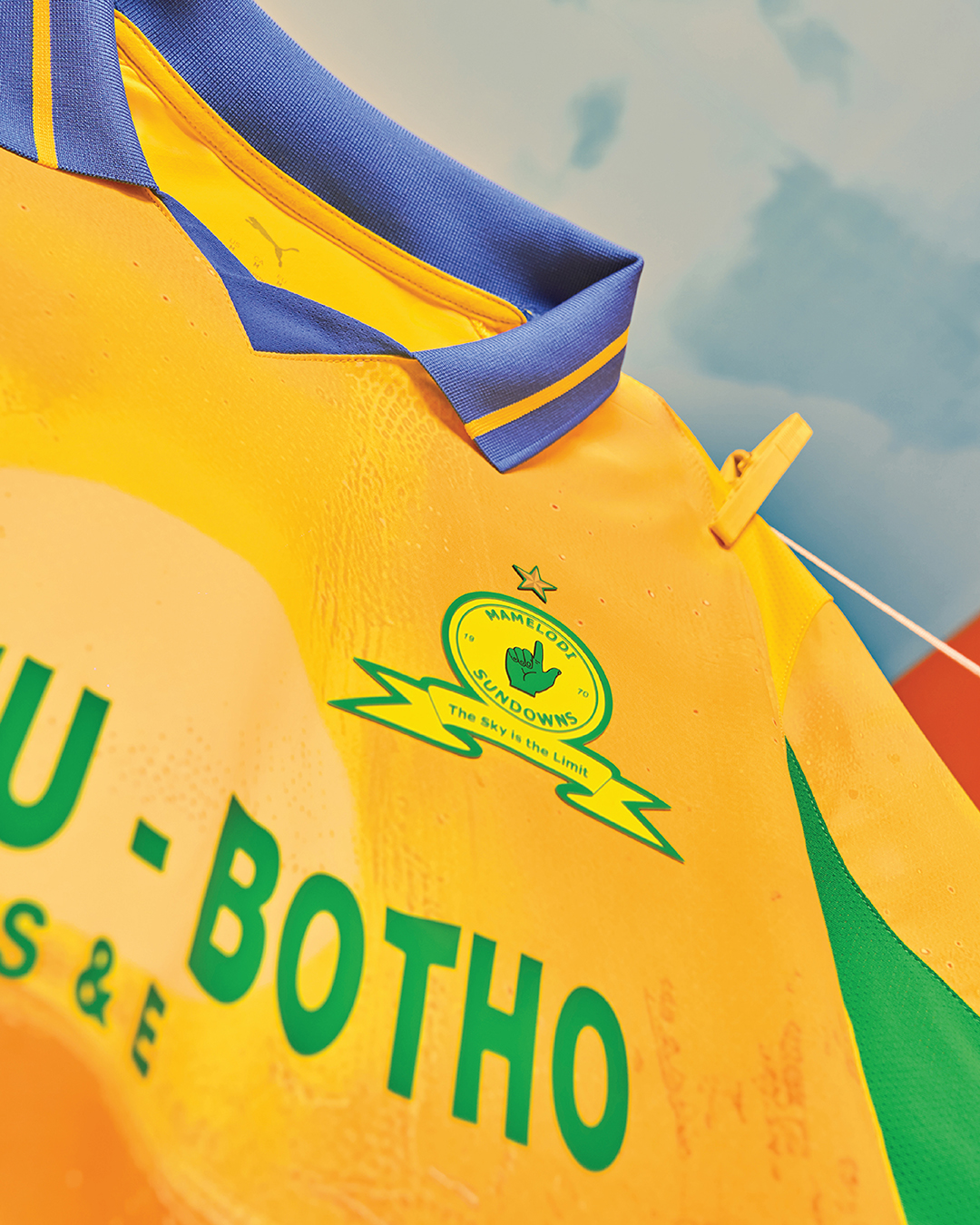 Mamelodi Sundowns WK 2025 voetbalshirt geïnspireerd door zonsondergang