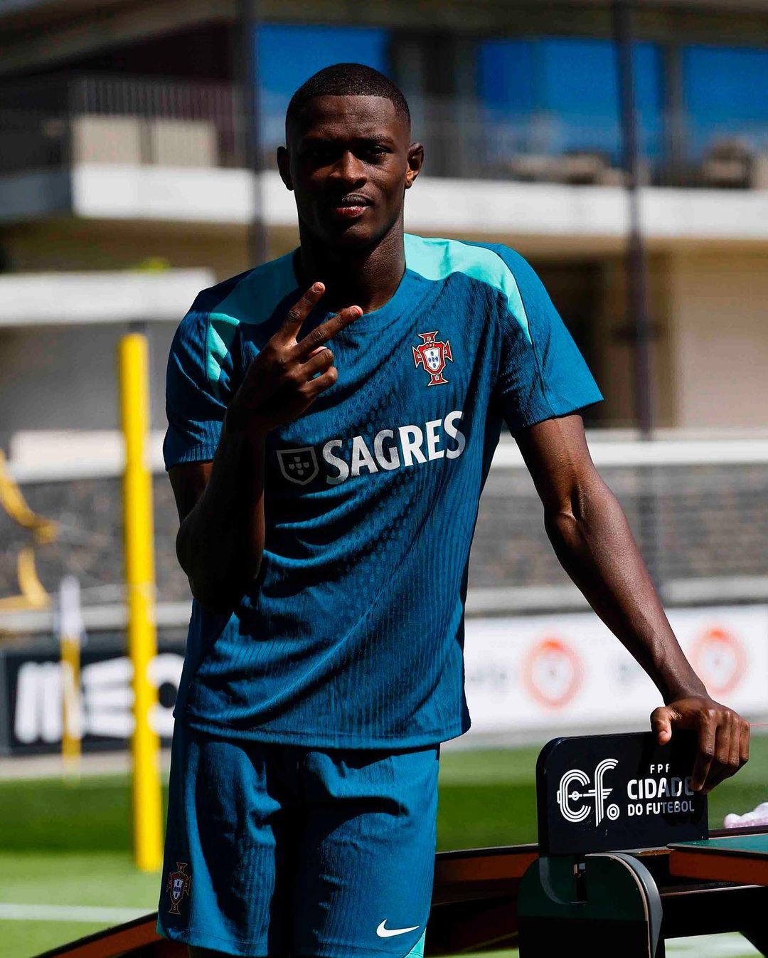 Portugal EK 2024 warming-up shirt eyecatcher trainingscollectie