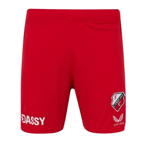 FC Utrecht voetbalbroekje thuistenue kinderen 2025-2026 - Rood/Wit