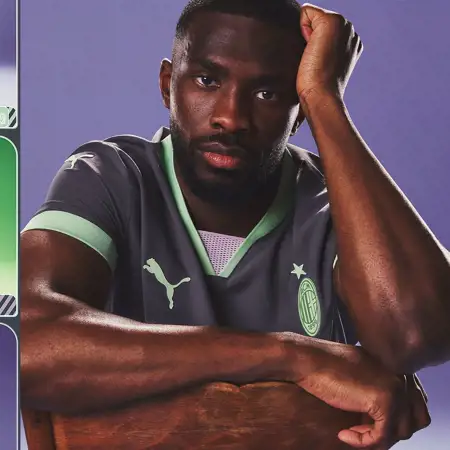 AC Milan 3e shirt 2024-2025 donkergrijs met mintgroene details