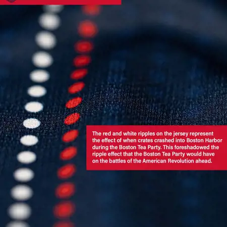 New England Revolution thuisshirt 2024-2025 ode aan Boston Tea Party