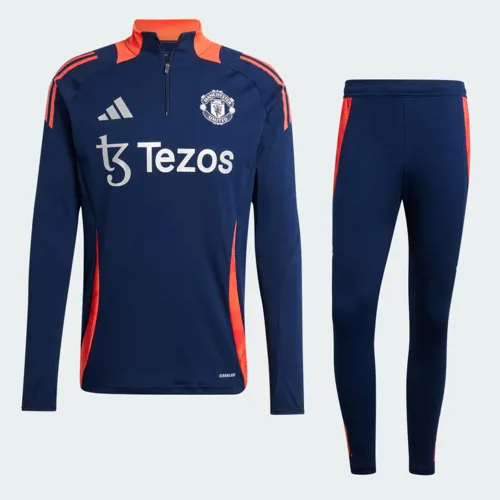 Manchester United trainingspak 2024-2025 Donkerblauw/Fel rood