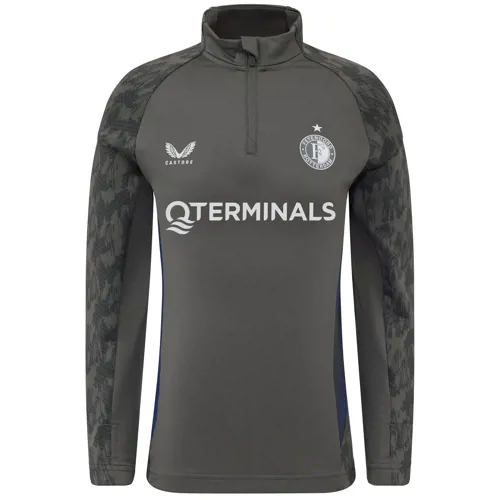 Feyenoord coach training sweater kinderen 2025-2026 - Grijs