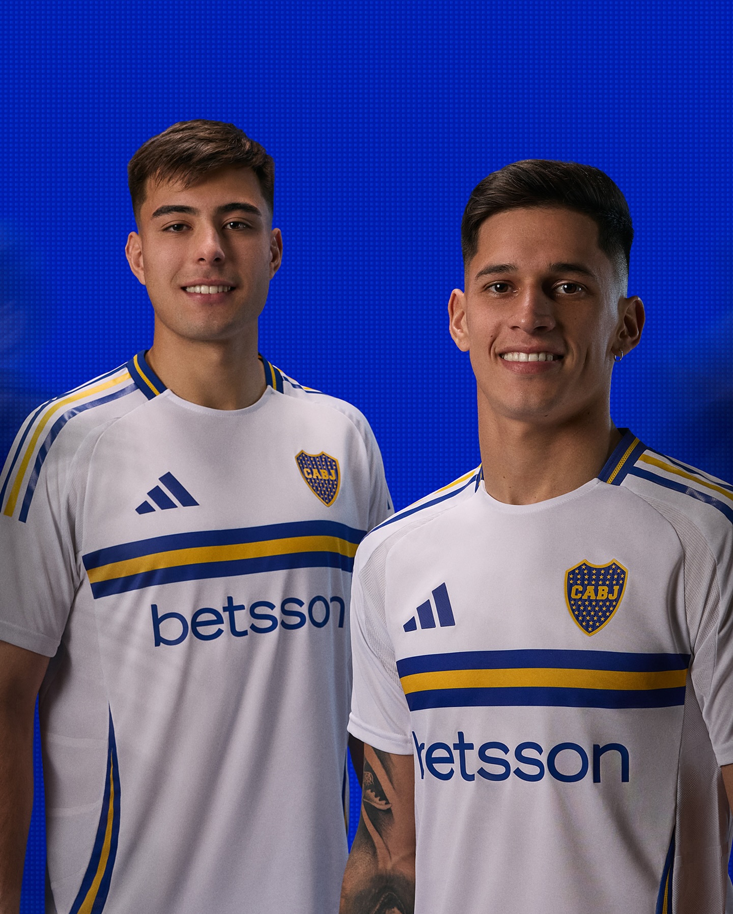 Boca Juniors uitshirt 2024-2025 wit met details in clubkleuren