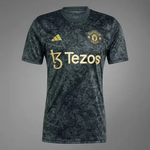 Manchester United warming-up shirt Stone Roses 2024 - Zwart