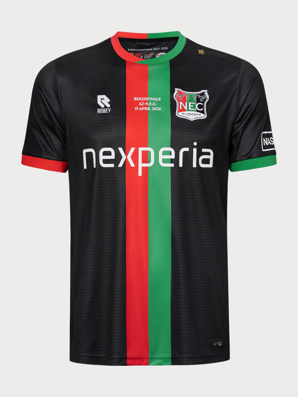 Dit is het N.E.C. Nijmegen bekerfinale voetbalshirt 2025-2026
