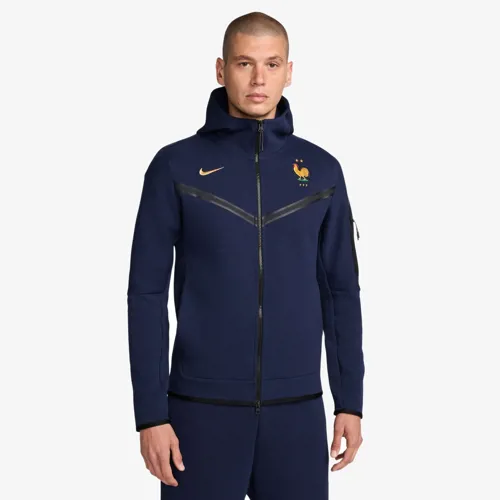 Frankrijk Nike Tech Fleece vest 2022-2023 - Navy