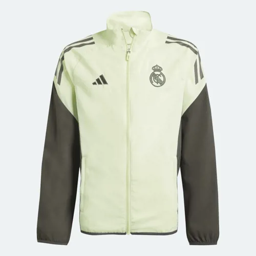 Real Madrid presentatiejack kinderen 2025-2026 - Lime groen/Donkergrijs