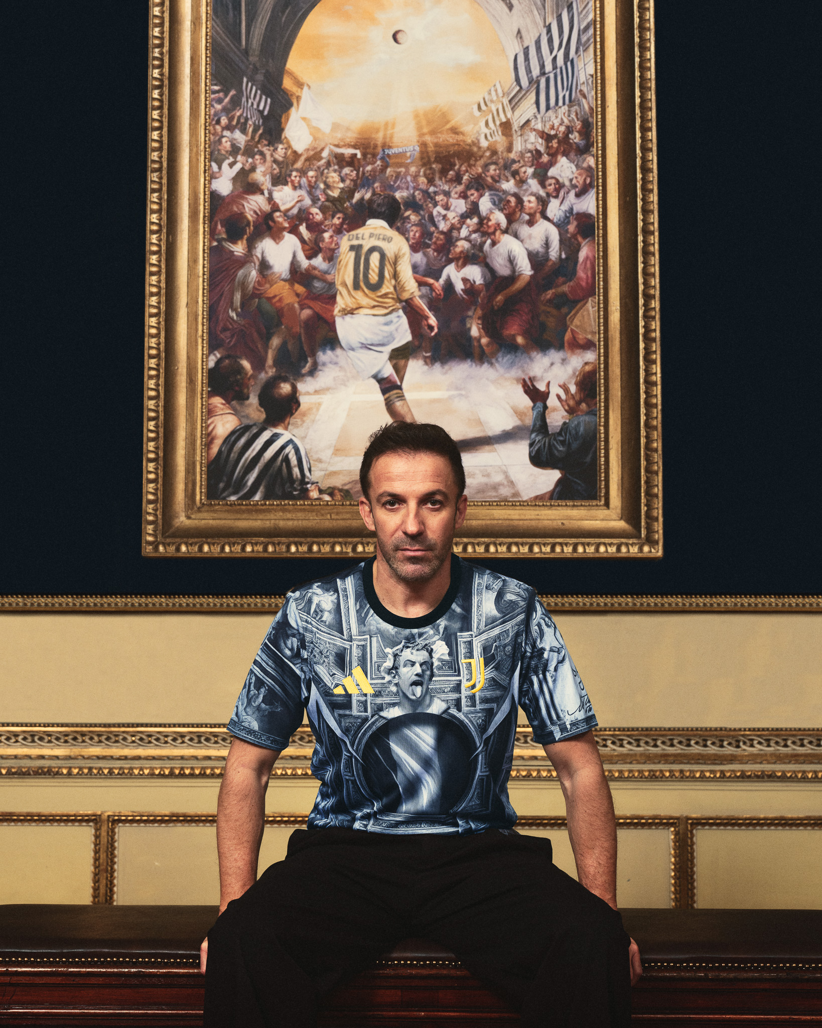 Juventus warming shirt en adidas Originals collectie eren Del Piero