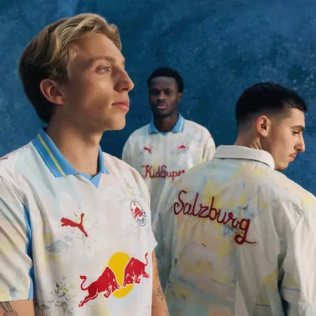 Red Bull Salzburg WK 2025 voetbalshirts geïnspireerd door Edelweiss!