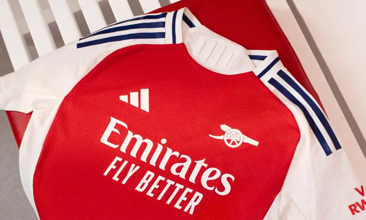 Arsenal thuisshirt 2024-2025 geïnspireerd door voetbalshirts eind jaren '80!