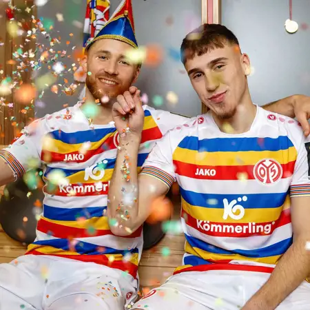FSV Mainz carnaval voetbalshirt 2024 in stijl Mainzer Klepper Garde