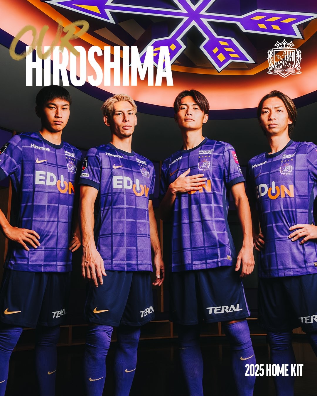 Dit zijn de Sanfrecce Hiroshima voetbalshirts 2025