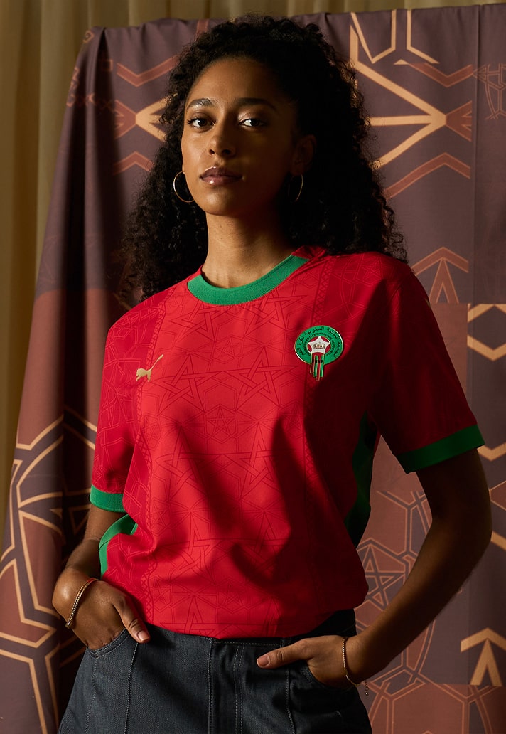 Marokko thuisshirt 2025 geïnspireerd door zellige tegels