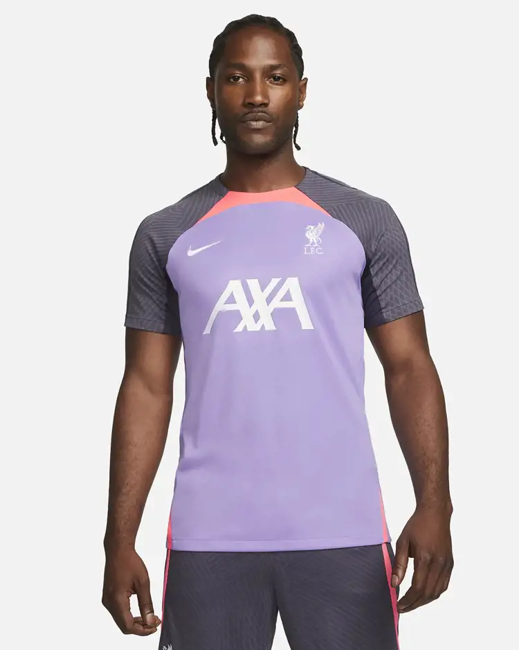 Dit zijn de paarse Liverpool FC trainingsshirts 2023-2024
