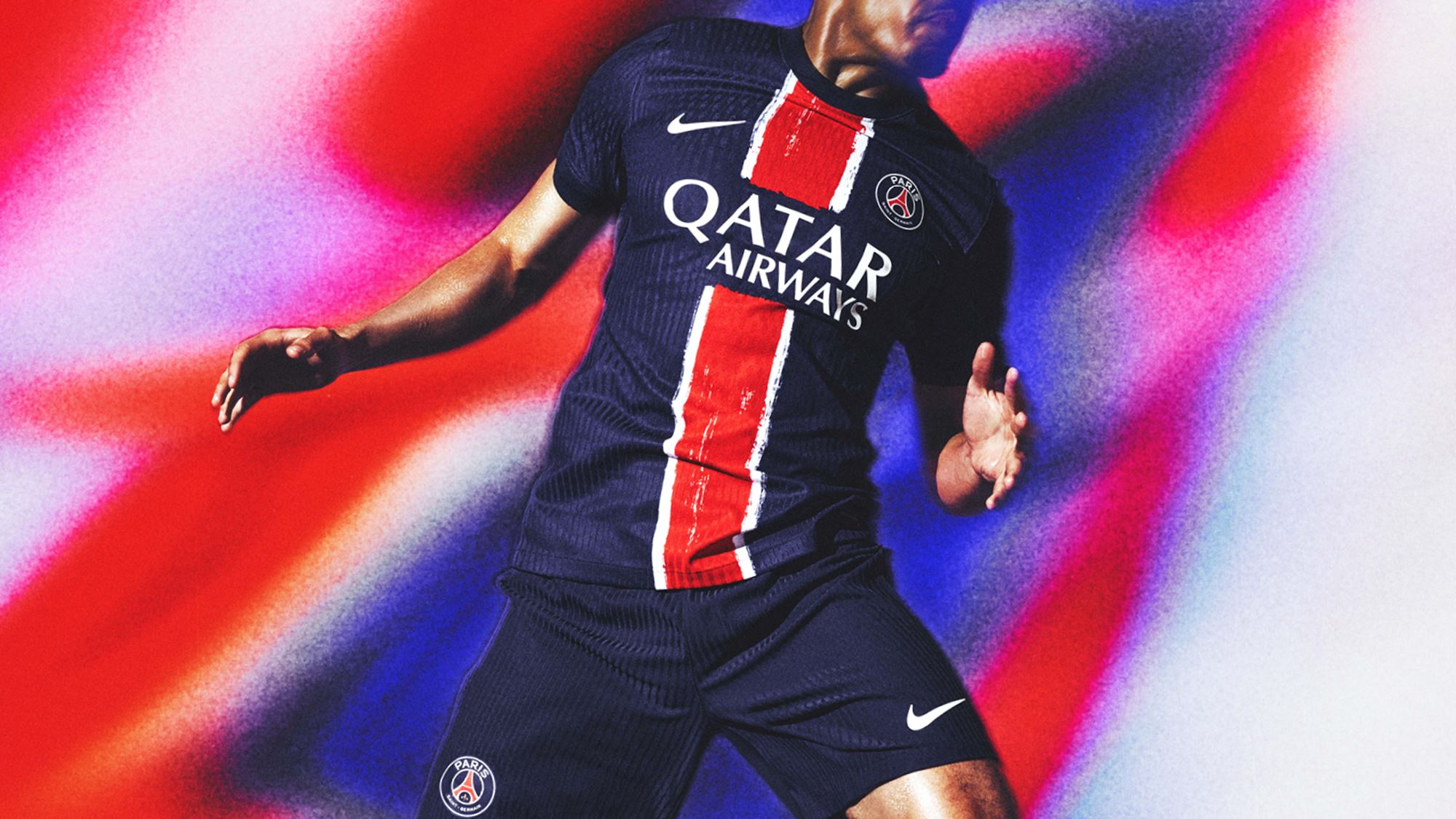 Paris Saint Germain thuisshirt 2024 2025 heeft artistiek Hechter design Voetbalshirts