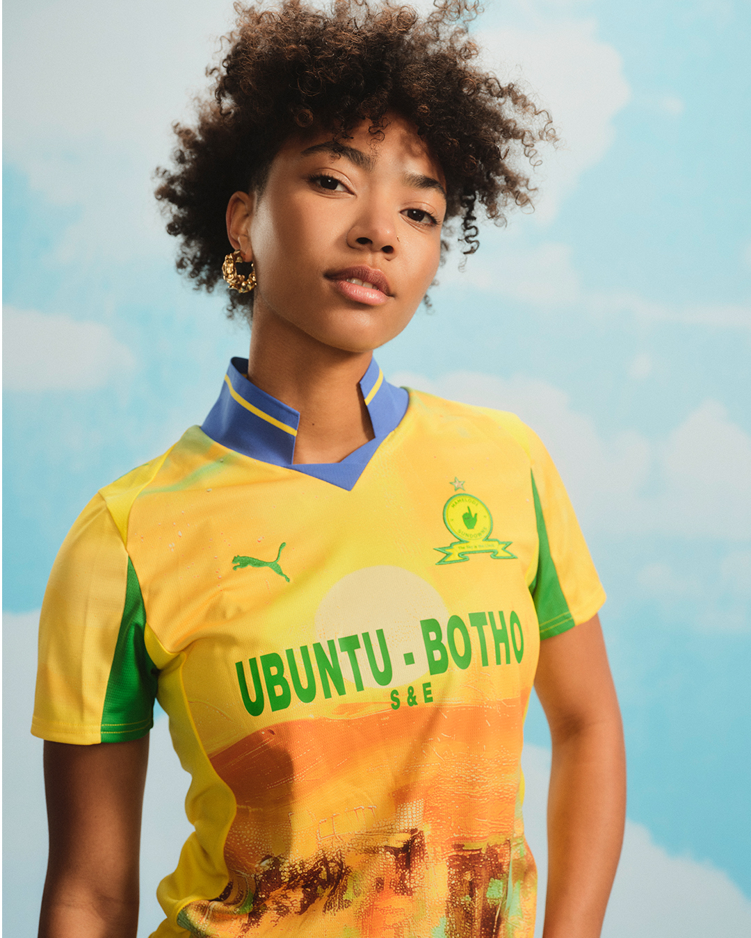 Mamelodi Sundowns WK 2025 voetbalshirt geïnspireerd door zonsondergang