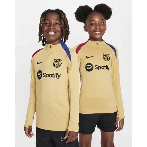 FC Barcelona training sweater kinderen 2024-2025 - Goud/Rood/Blauw