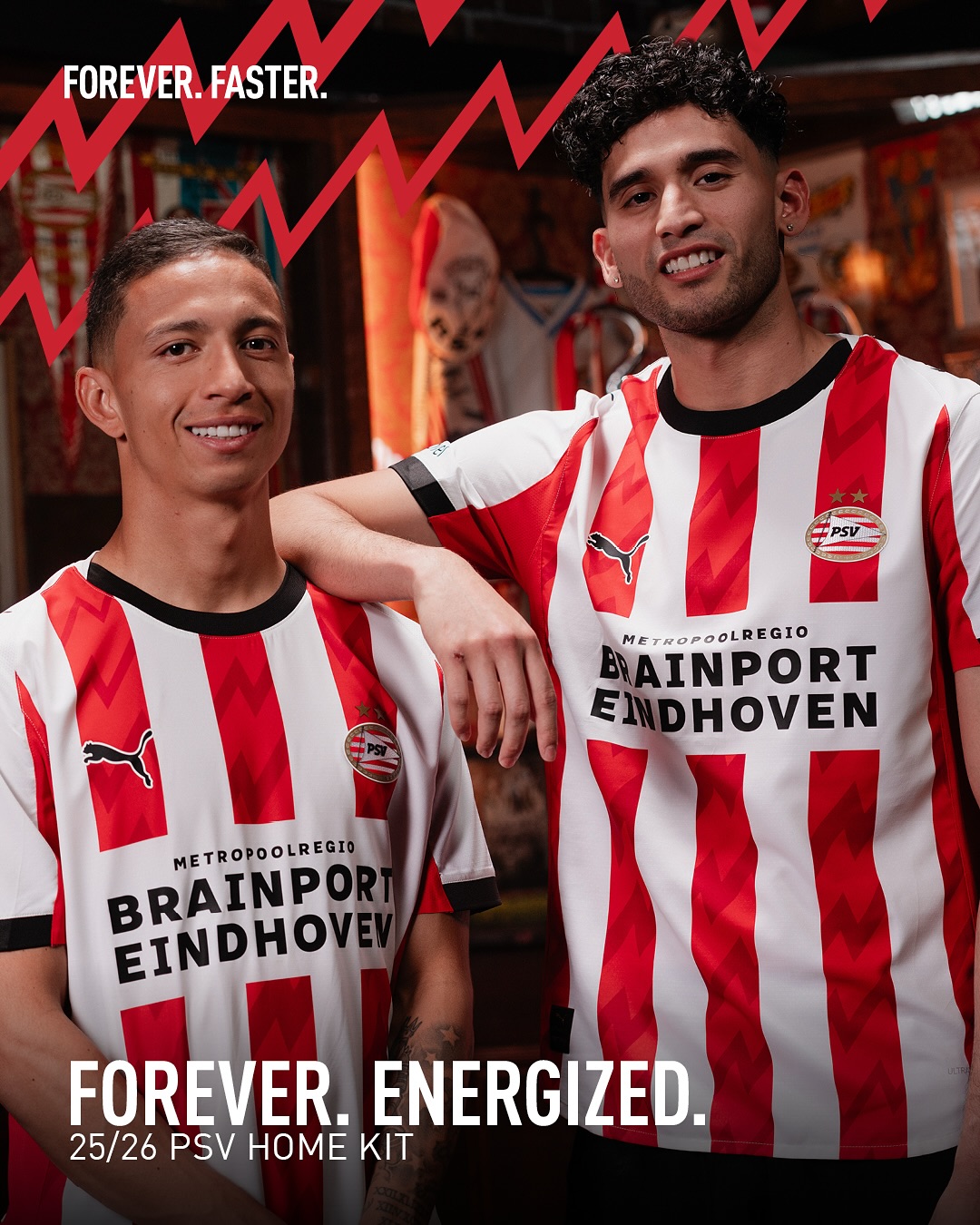 PSV thuisshirt 2025-2026 straalt energie uit!