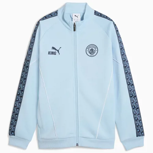 Manchester City Puma King anthem trainingsjack kinderen 2025-2026 - Lichtblauw